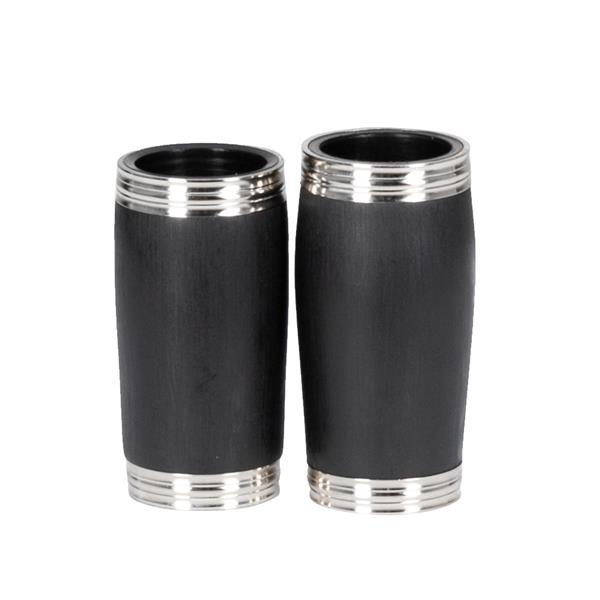 Beginner Bb Clarinet – 17 Keys Black Clarinet with 2 Mouthpieces & Connector, Easy to Learn，clarinet player Chrome Durable Oboe Instrument Bamboo Flute Fathersdaygift