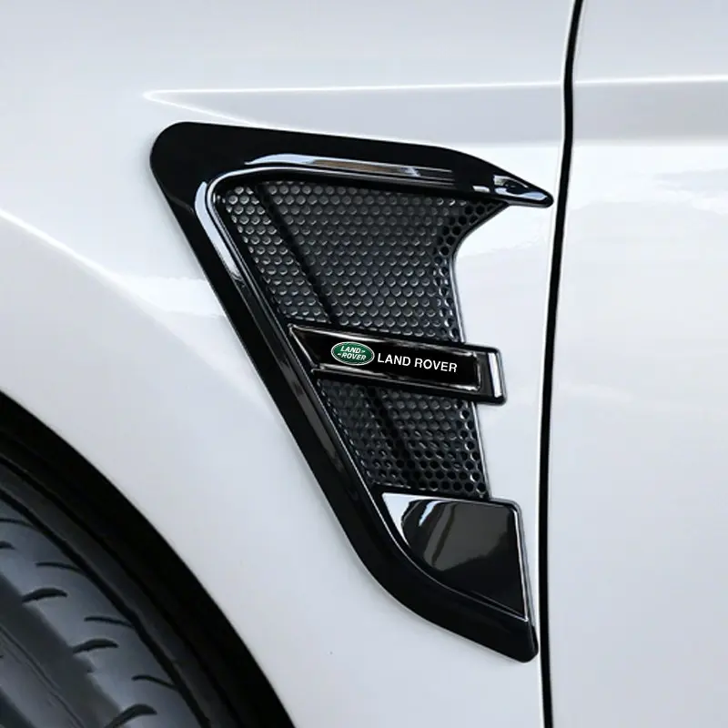 Carbon Fibre Car Emblems Side Flank Fender Stickers, Modified Stickers for Land Rover Models, Durable and Stylish Auto Accessories