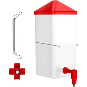 ZenxyHoC Baby Chick Waterer 0.26 Gal with Versatile- and Horizontal Nipple Drinker