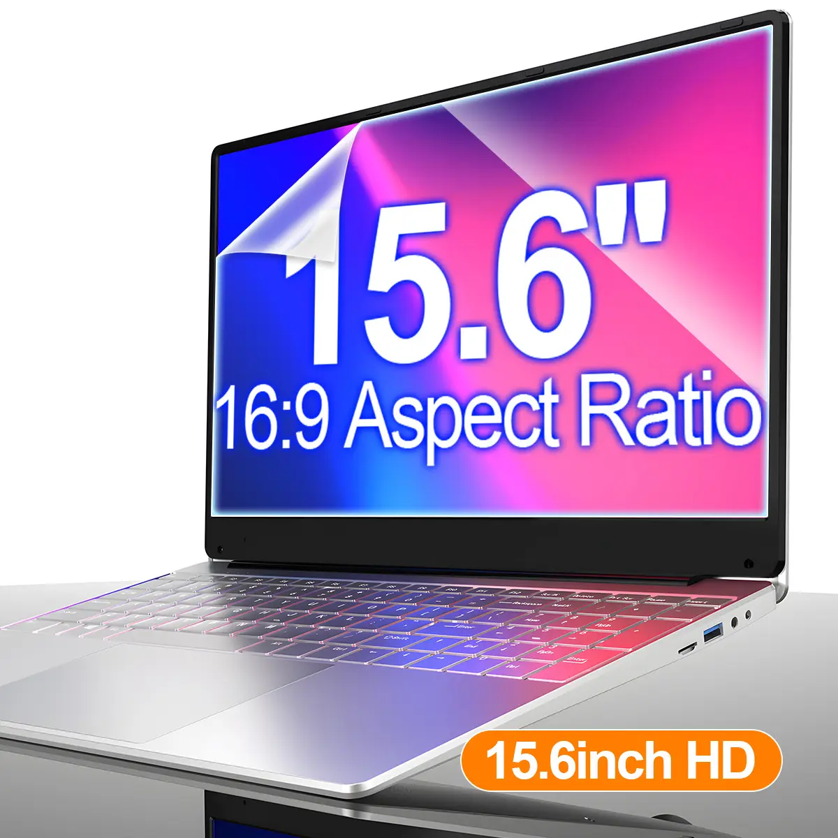 2PCS 15.6" 16:9  Anti-Glare Laptop Screen Protector, Compatible with HP, Dell, ASUS, Sony, Samsung, Lenovo, Toshiba
