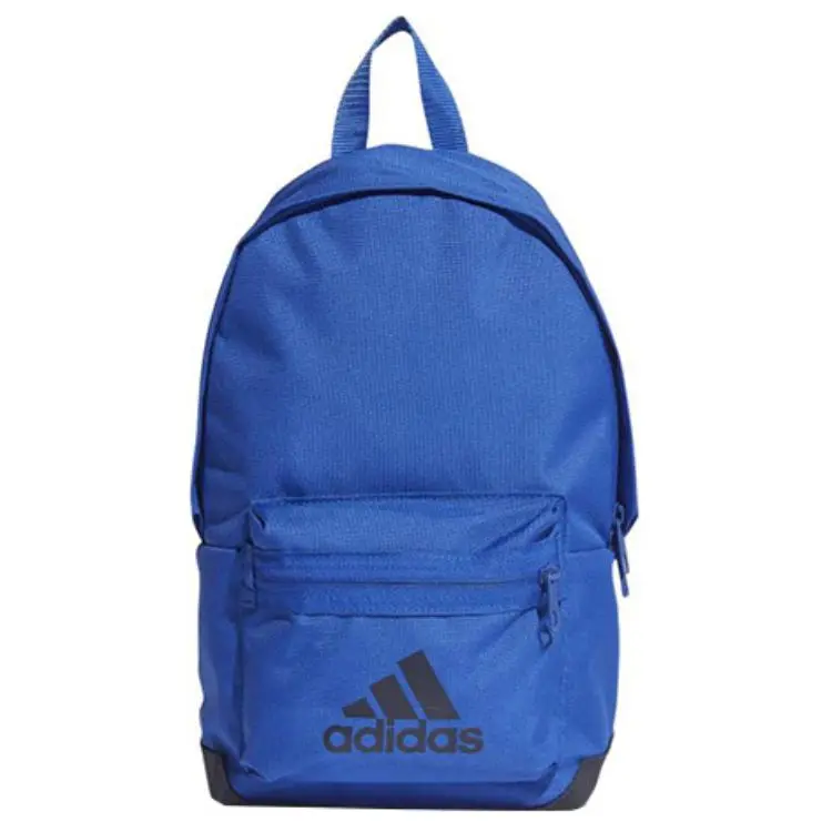 Adidas Polyester Sport Backpack with Logo Zipper Closure – Unisex Blue
