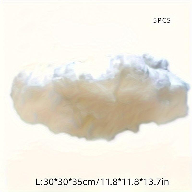 5 Pieces of Simulation Cloud Ceiling Decoration - Ideal for Weddings, Stage Events and Parties - Visual Impact, Multifunctional Decoration - High Quality Easy to Install, Realistic White Hanging Room Ornament