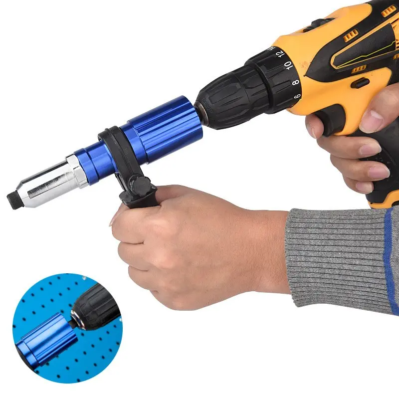 New Electric Rivet Gun, Christmas Gift Upgrade, Core Pull Rivet Conversion Head, Aluminum Rivet Puncher, Riveting Tool