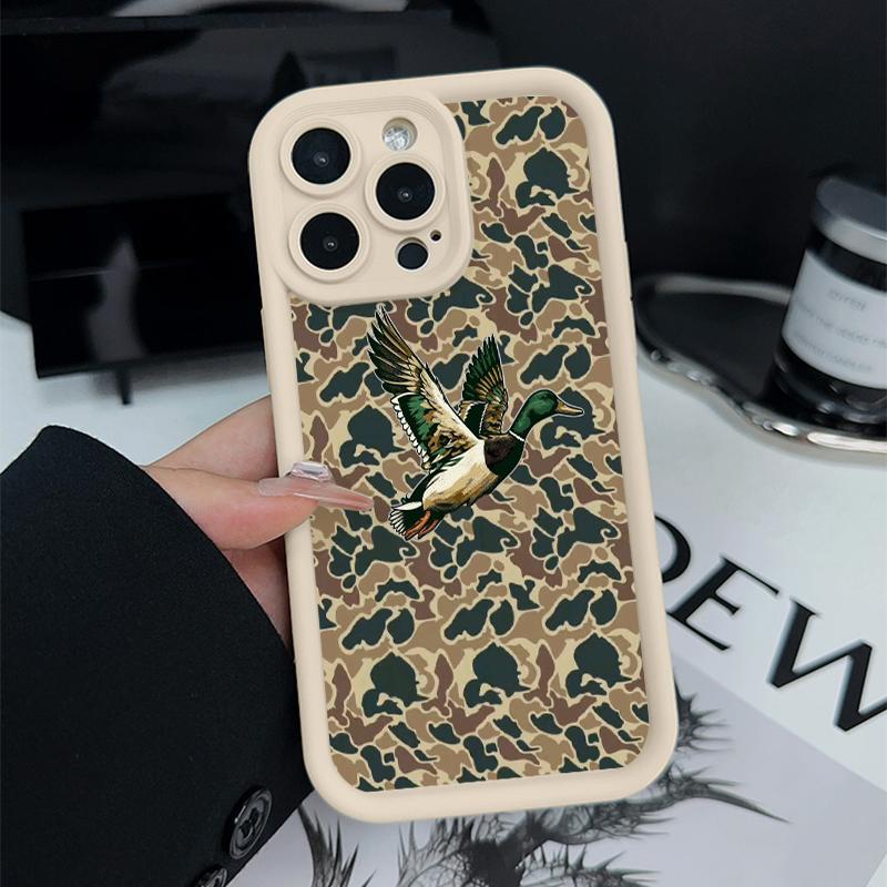Case for iPhone 17 Pro Max 16 Plus 15 14 13 12 11 Air E Camo Wildlife Anti-Scratch Shockproof Soft Silicone Protective Cover