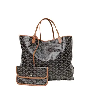 Pre-owned Goyard Brown PVC Sliver Hardware Saint Louis P206234278