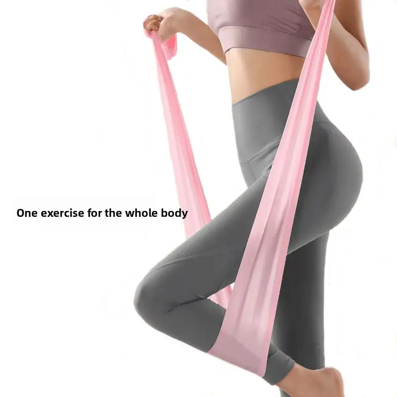 Yoga elastic belt fitness women hip resistance belt men's strength training stretching supplies auxiliary tension belt