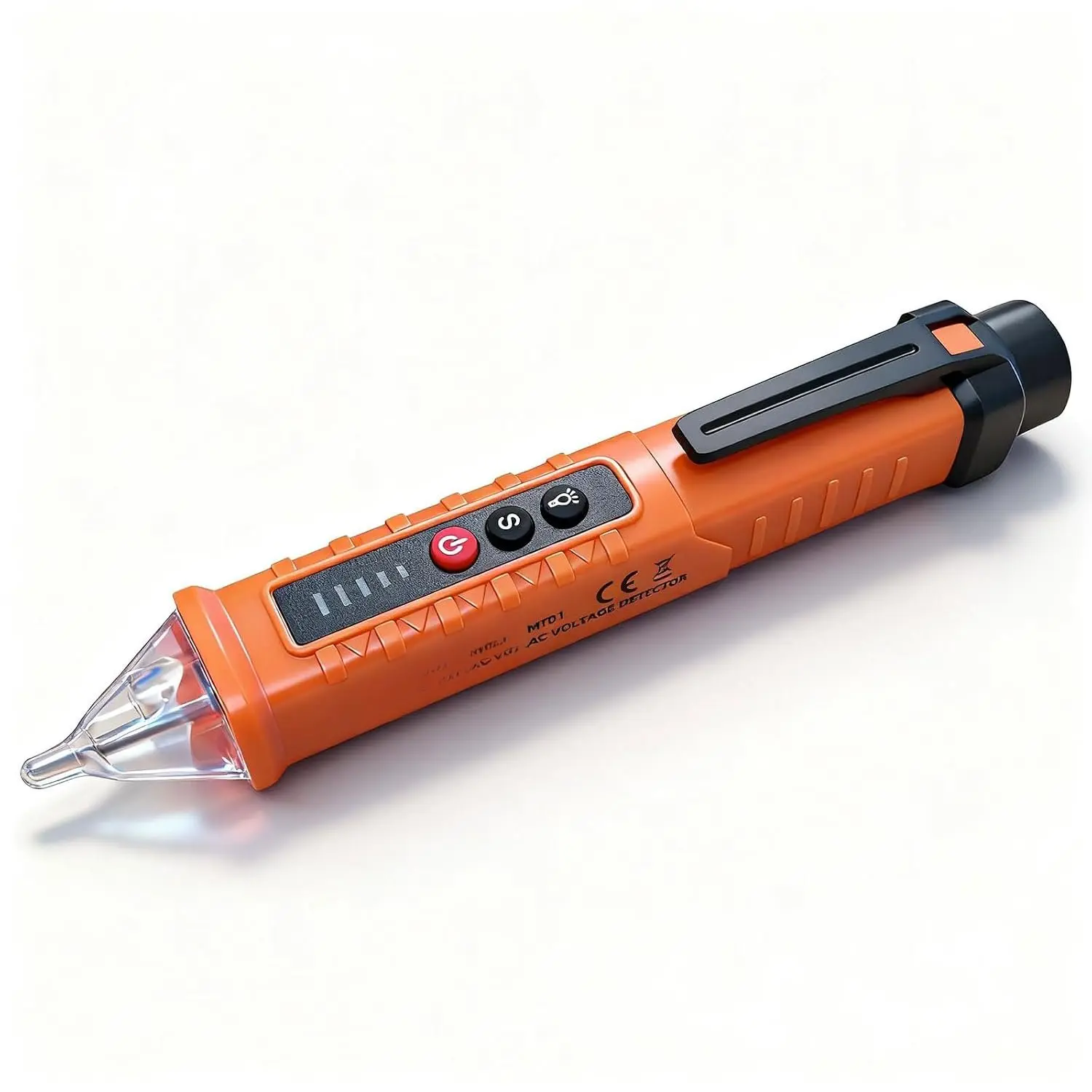 Tester, Non-Contact  Detector, Electrical Tester, 3 Ranges AC 12V/48V/70V-1000V, Live/Null Wire Tester with Buzzer  and Flashlight, Wire Breakpoint Finder - Orange