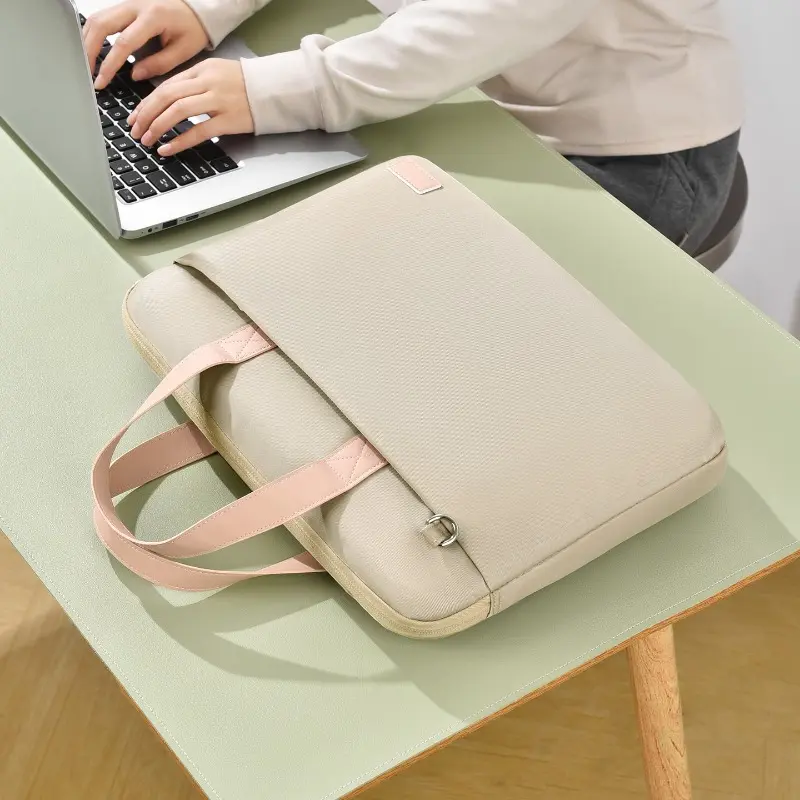 Shockproof and drop-proof laptop bag, airbag, large-capacity shoulder messenger bag, file bag, briefcase, business bag.