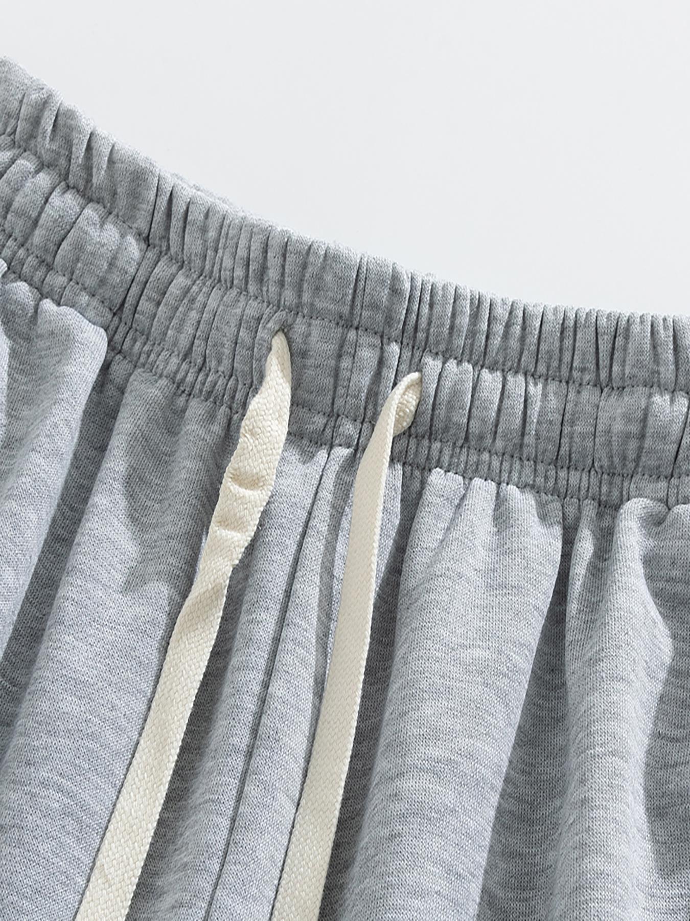 Men's Solid Color Drawstring Waist Shorts, Casual Regular Fit Pocket Shorts for Summer, Men's Bottoms for Daily Wear.