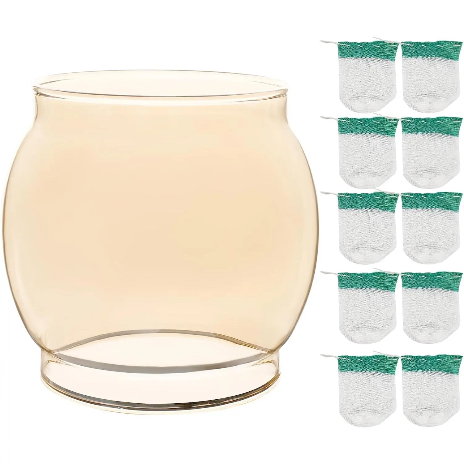 10-Pack Lantern Mantles & Glass Globe , Compatible with  Lantern  & Ozark Trail Lanterns, Fits R690B051 & Other  Lantern Models 200A/B,242/A/B/C