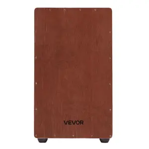 VEVOR Large Cajon Box Drum Wooden Birchwood Percussion Instrument with Snare Wires