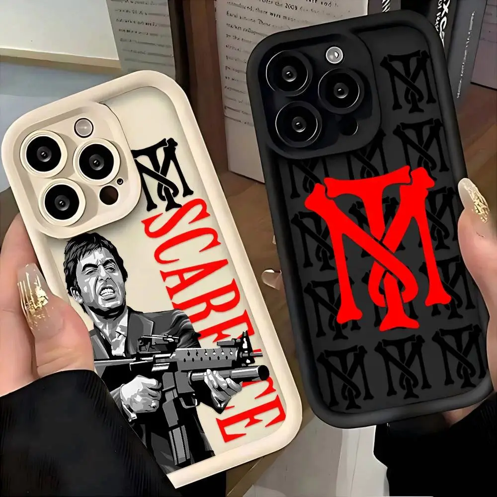 Hot Film S-ScarfaceS Phone Case For iPhone 17 Air 16 15 14 13 12 11 Pro Max Plus and Samsung S26 S25 S24 S23 S22 Plus Ultra Soft Back Cover