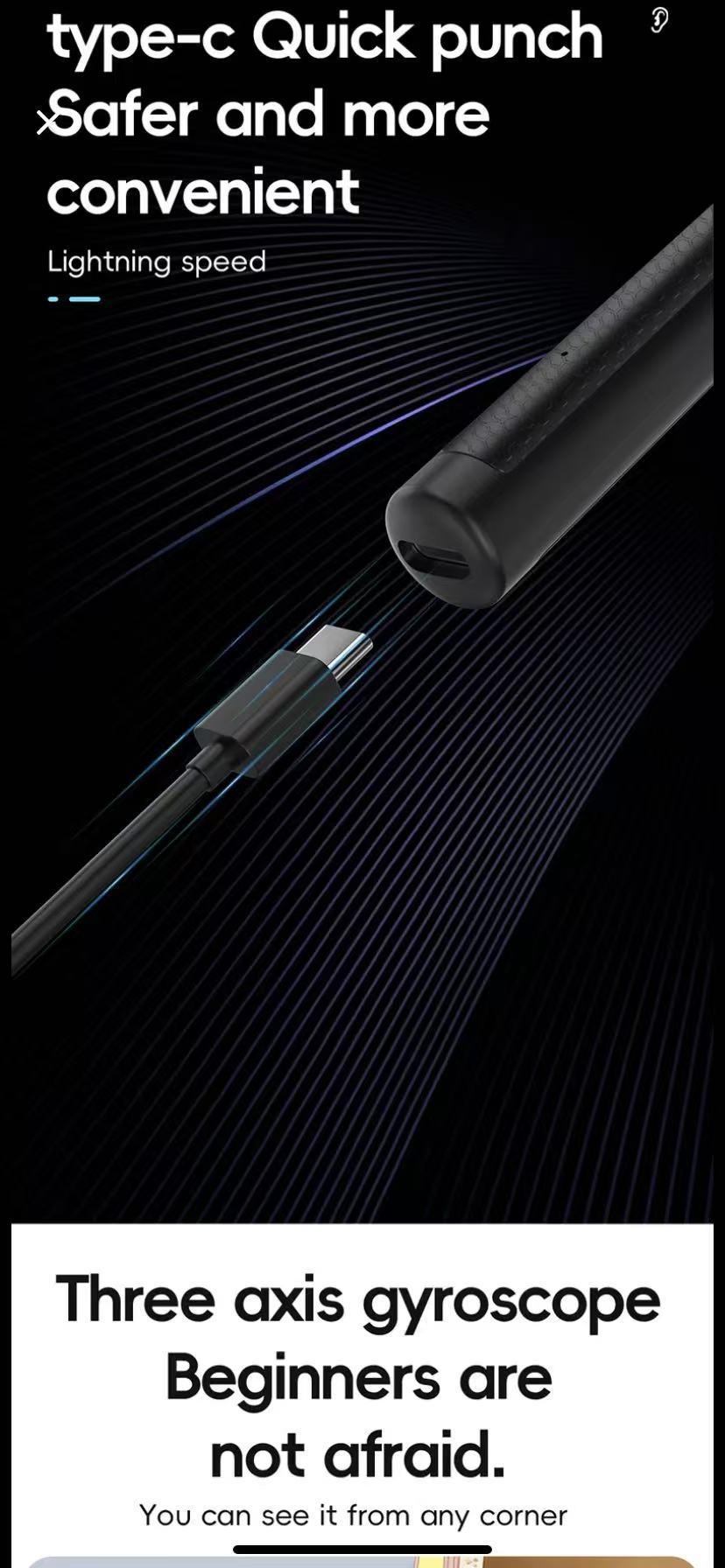 Ear Wax Removal Tool, Otoscope with 1920P HD Camera, with 7pcs Set of Metal Ear Spoons, with 6 LED Lights for iPhone iPad Android Smart Phone, Perfect Gift for Men and Women - Ideal Mother's Day Gift for Mom & Family earwax cleaner soft silicone tip kit