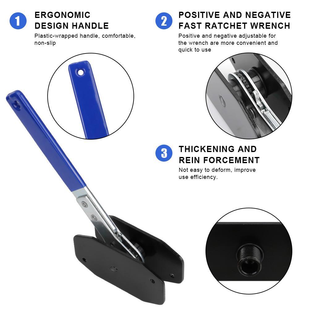 Car Ratchet Brake Piston Install Tool for Single, Twin and Quad Pistons, Press Caliper Spreader Tool, Brake Caliper Wrench, Car Repair Tools