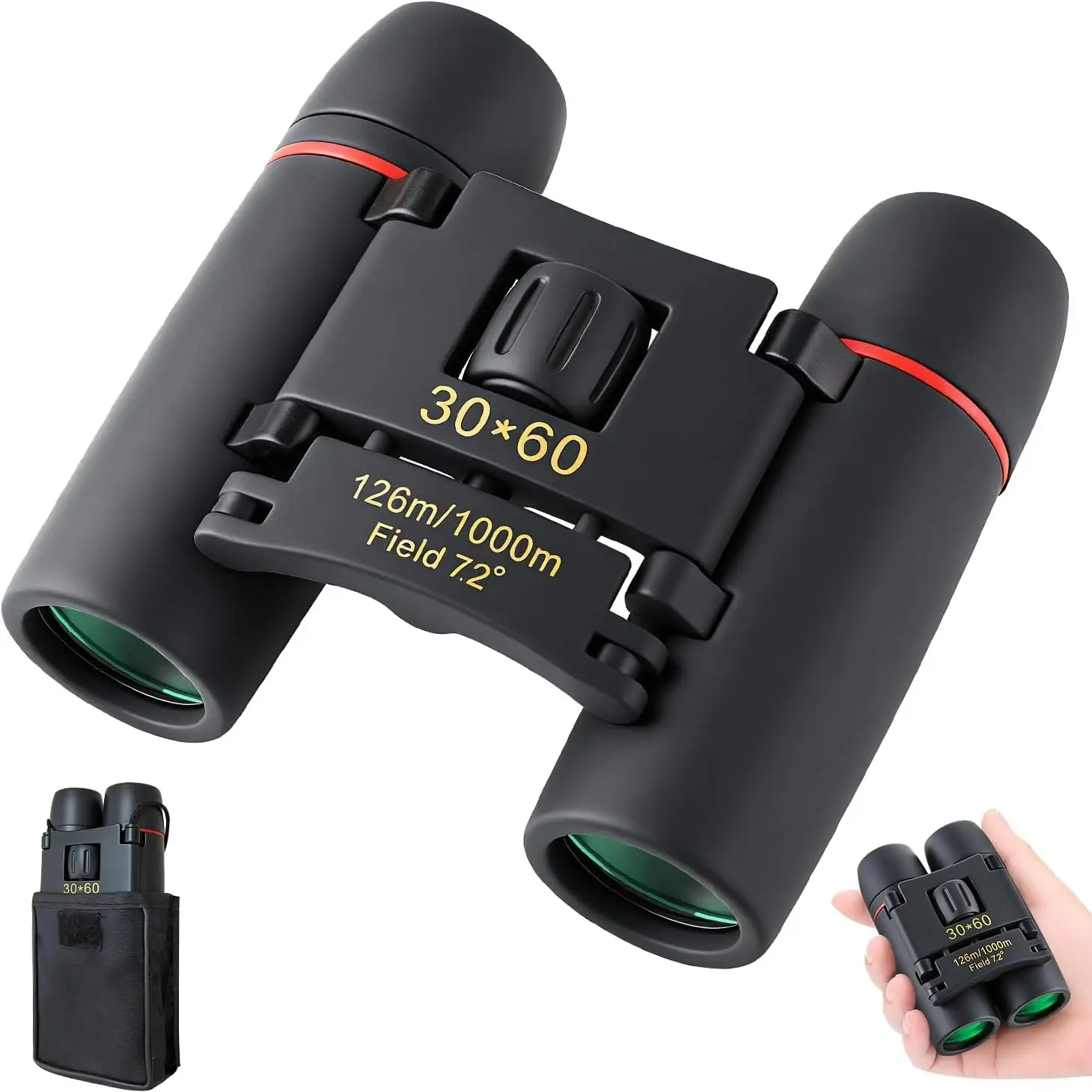 30x60 Teaching Binoculars, Central Focus Quick Clear, Rotating Bearings, Science Class Outdoor Observation, School Birdwatching Club, Research Activities