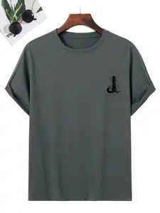 Comfortable Lighthouse Graphic Tee, Minimalist Nautical Men’s Shirt, Casual Coastal Style T-Shirt, Ideal for Beach Lovers and Outdoor Enthusiasts