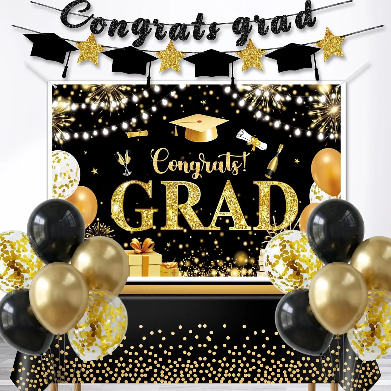 16 count Graduation Party Decorations and Congratulations Decorations for Graduation Party Class of Celebration Supplies