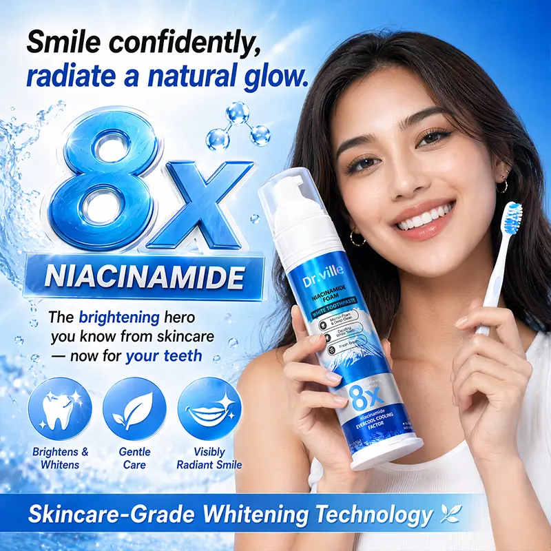 dr.vium glutathione toothpaste fresh breath toothpaste removal reviews Dr.Ville Teeth Whitening - 8X Niacinamide Foam White with Evercool Cooling Factor for Stain & - 100ml - Oral-A GHK-Cu Peptide Therapy |