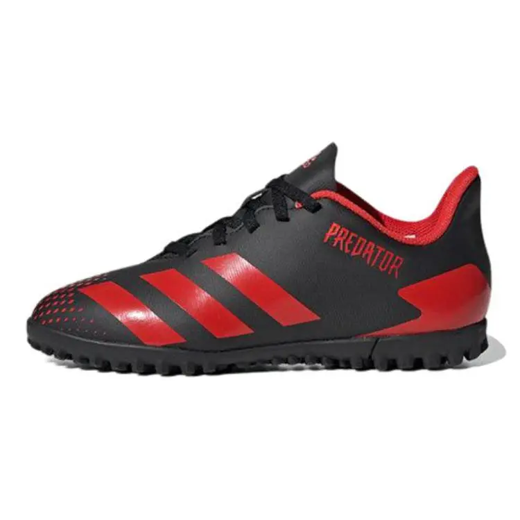 adidas Predator 20.4 Tf J Round Toe Lace-Up Non-Slip Wear-Resistant Low-Top Soccer Shoes EF1956
