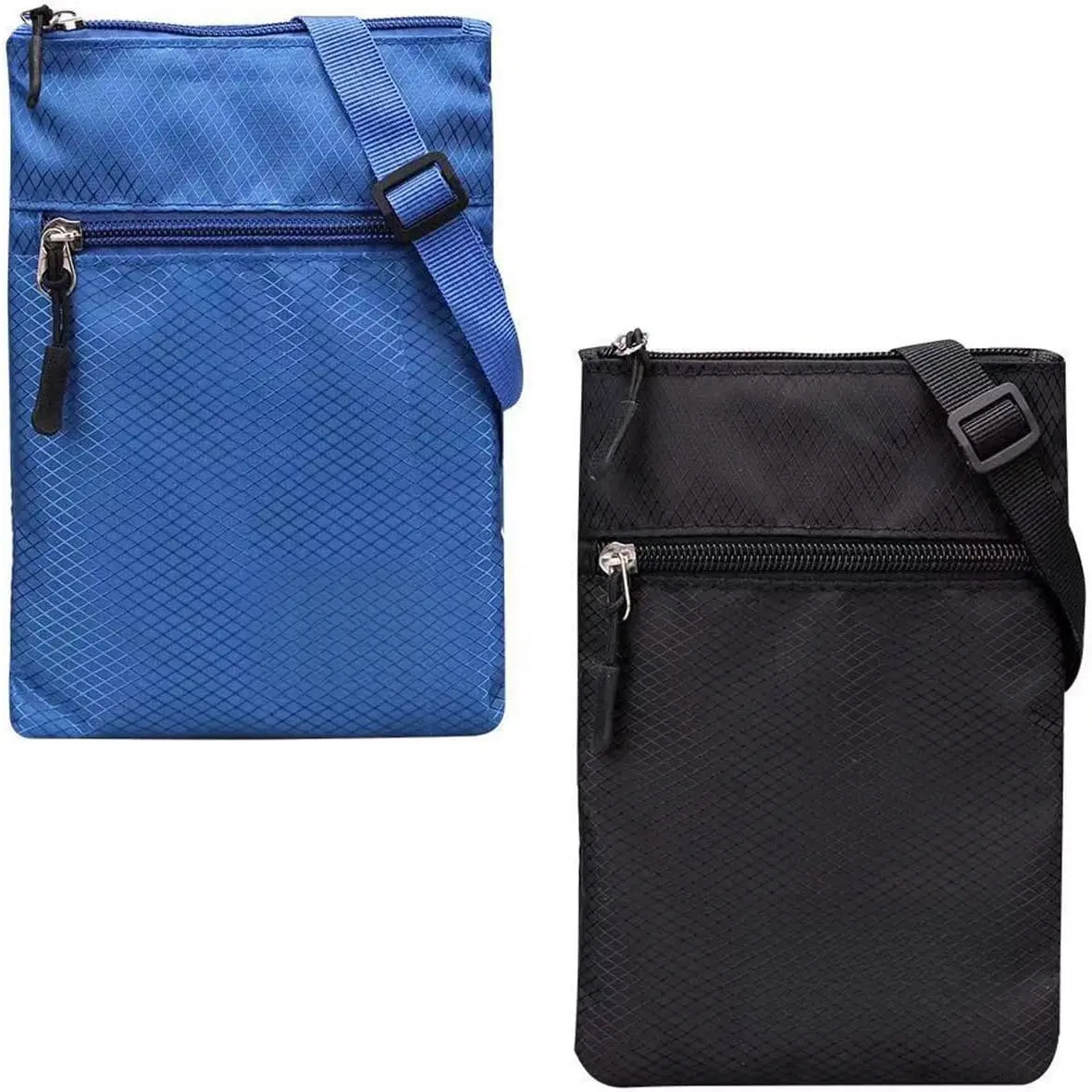 Baby & Maternity Crossbody Phone Purse 2-Pack, Multi-Compartment Lightweight Fabric Bag with 2 Zipper Pouches, Compact Shoulder Wallet Organizer for iPhone, Coins, Keys (New Model), No, No Warning Applicable
