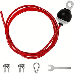 Adjustable Fitness Pulley Cable, 4 Sizes (78/118/157/196 Inch), Steel Rope, Home Gym Equipment Replacement Cable
