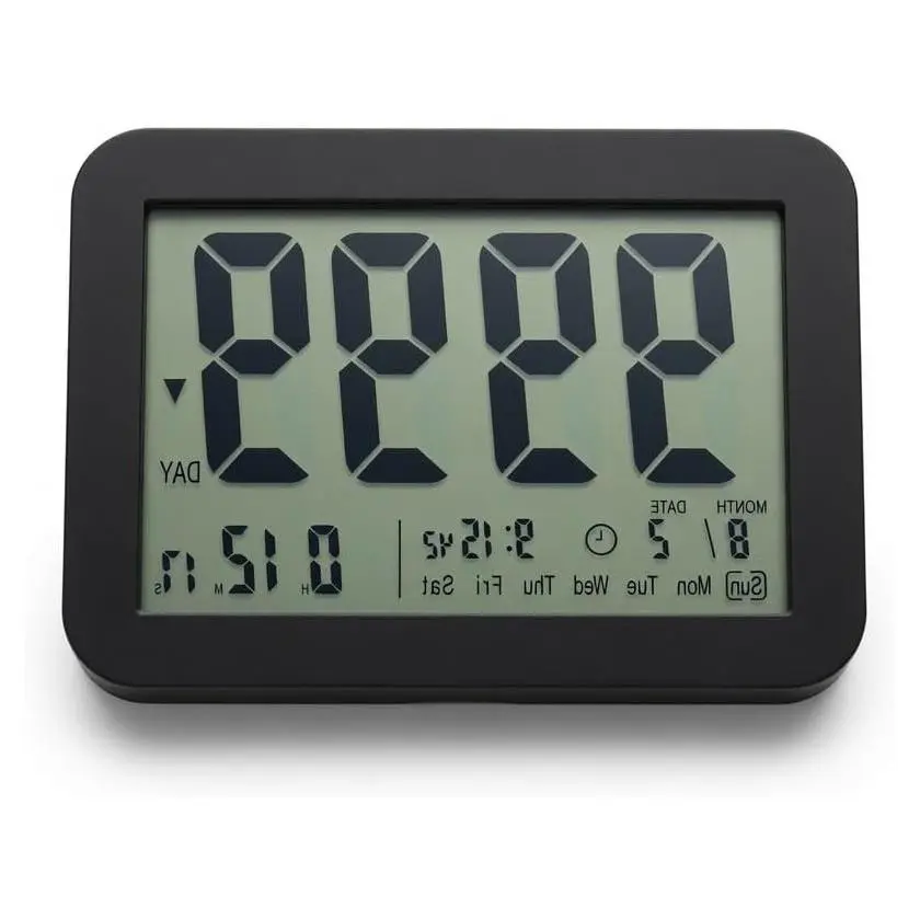 9999 Days Count Up & Countdown Clock - Reusable Digital LCD Timer with Large Display - Visual Timer & Calendar for Retirement, Wedding, Birthday, Holiday & More (Black)Gift