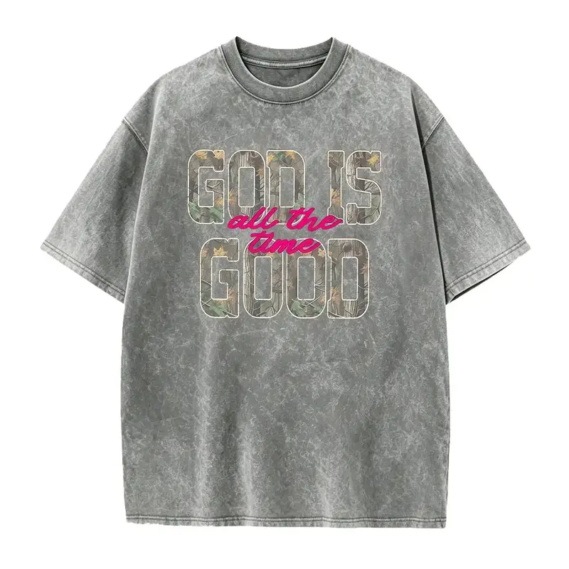 Camo God Is Good T  |   All The Time Camouflage God Is Good Christianity TShirt |   Christian Faith Hunting  Tee