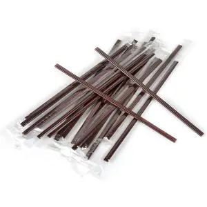 400 Individually Wrapped 6.7in Disposable Plastic Coffee Stirrers Sticks Health and Safety Three-hole Coffee Drink Stirring Rod