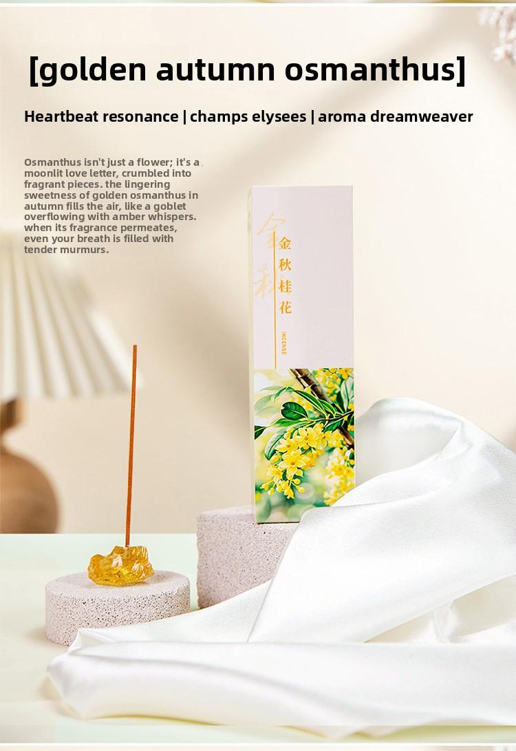Gardenia Incense for Home Use in Bedroom Long Lasting Fragrance Natural Osmanthus Sandalwood Agarwood Rose Lavender Scent aromatherapy