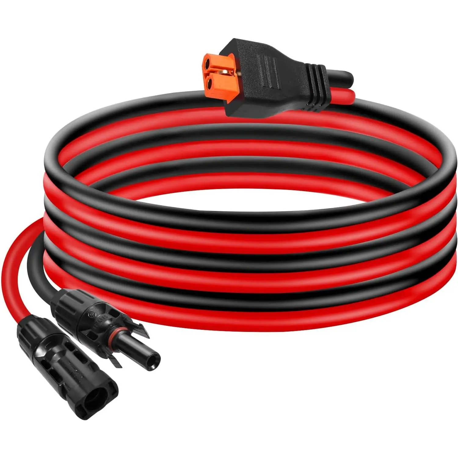 10AWG Tinned Copper XT60i to Panel Mount Connector Extension Cable (10FT) - Heavy-Duty Protection Accessories for RC Batteries, Renewable Energy Systems, Xt60i Cable