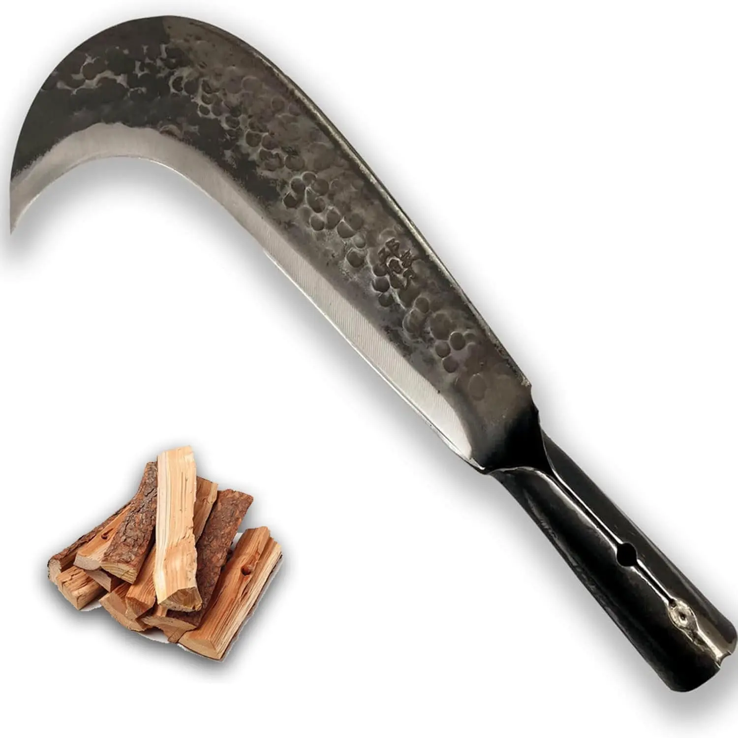 Machete for Cutting Trees Heavy Duty&Yard Work Machete with Billhook Sickle Design, Extension Handle for Tree Cutting, Brush Clearing, Grass Cutting, Outdoor Survival Garden Tools