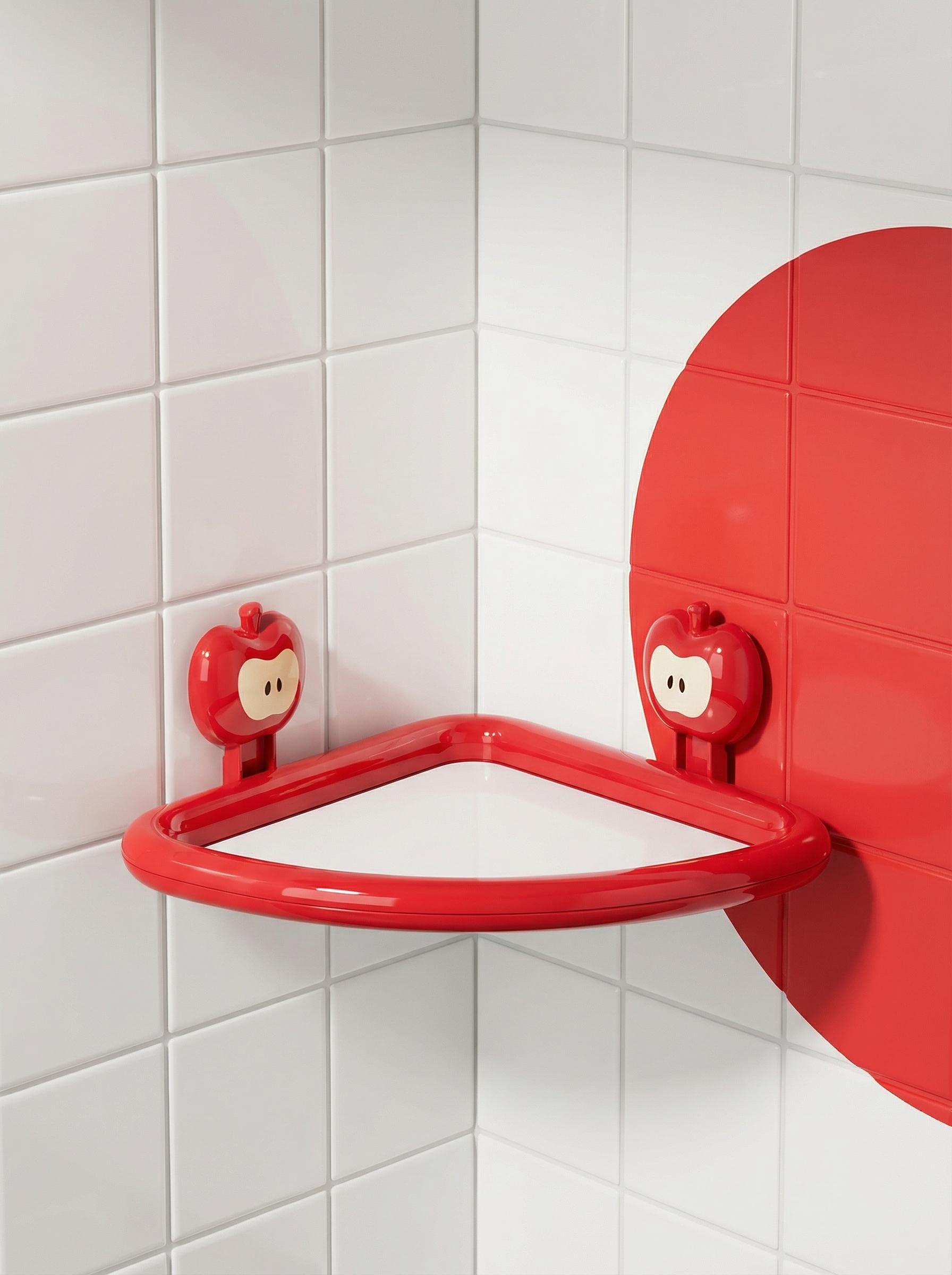 Apple Corner Shower Caddy | No-Drill Bathroom Organizer