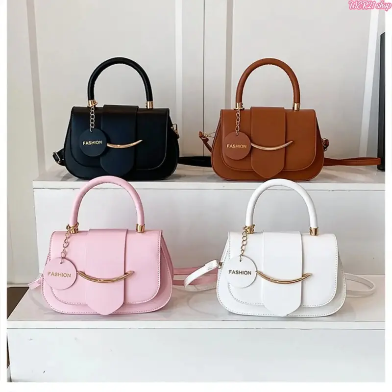 Women's Minimalist Structured Saddle Crossbody Bag, Medium Size Premium Texture Messenger Shoulder Purse, Lightweight Versatile Everyday Handbag for Work, Travel & Daily Outfit Styling