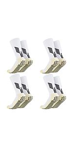 4 pairs of soccer socks with anti slip grip, suitable for basketball, soccer, and tennis, Christmas gift, suitable for both men and women, cheap goods Football Accessories