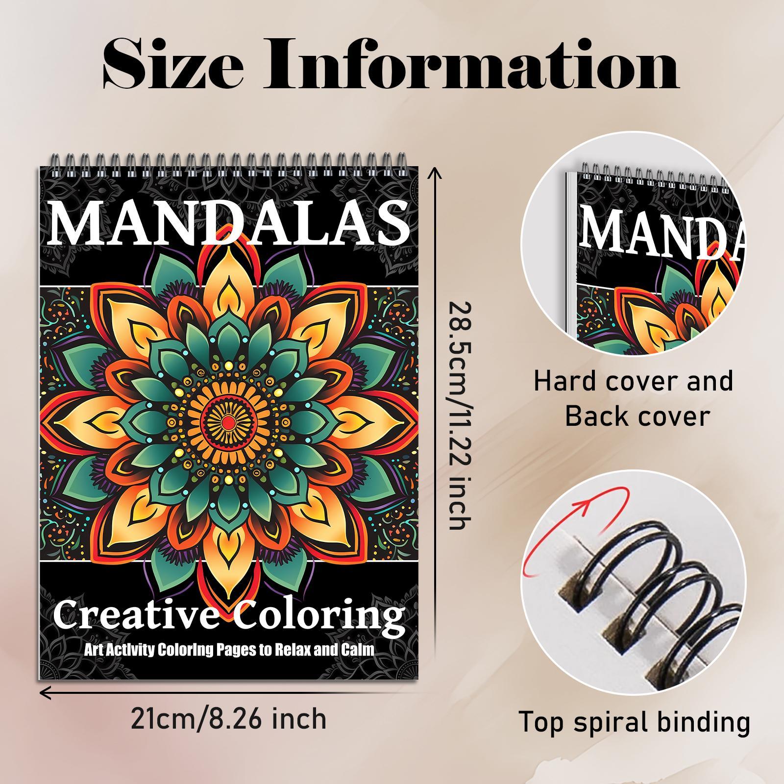 Regular Mandala Theme Coloring Painting, Diy Decorative Painting, Delicate Closed-loop Design Pattern Layered From The Inside To The Outside, Perfect Gift