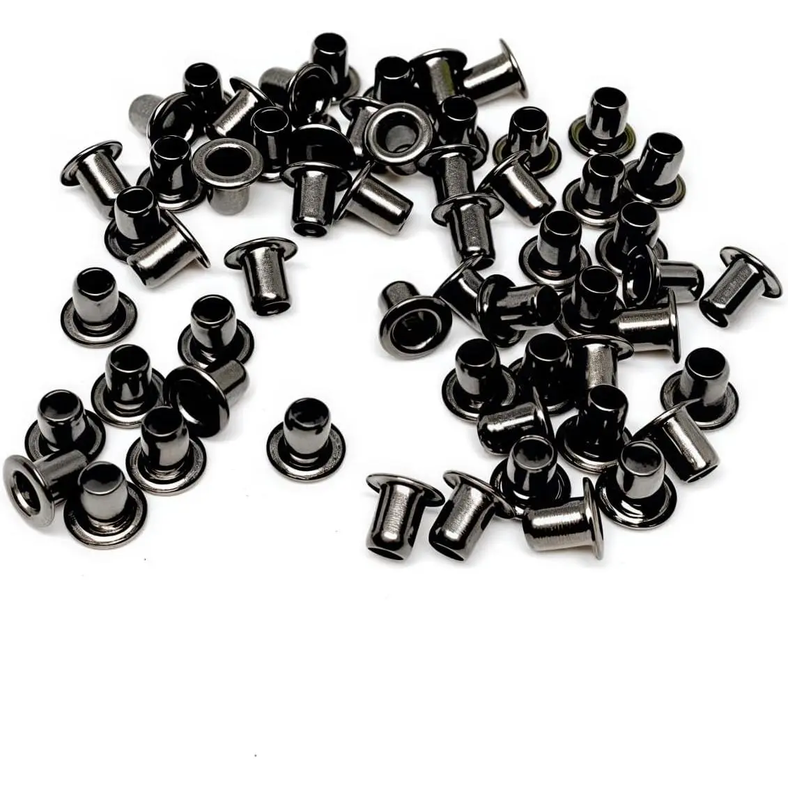 200 count 2mm  Grommets Eyelets, Self Backing Eyelets for Bead Cores Clothes DIY Projects Crafters(Gunmetal)