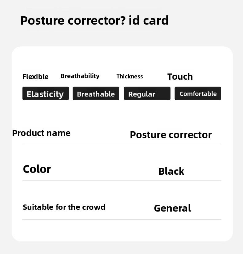 Open Shoulder Strap Fitness Posture Corrector Strap Posture Correction Straight Back Enhance Temperament Invisible Wearable Unisex Children's Posture Corrector Strap