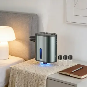 Smart car aromatherapy diffuser (includes 3 bottles of 10ml natural perfume), with three adjustable fragrance intensity levels, and a portable, waterless design.
