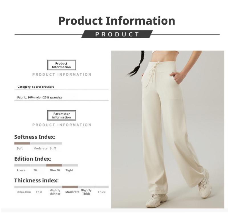 Comfy Leisure Pants Women's High Waisted Wide Leg Pants Soft Lightweight Sweatpants for Women   leg plain work pant loose wide leg  pant   sweatpants outfit comfort  sweats Bottoms Womenswear Basic Minimalist White cargo gym yoga rag  bone  sweatpants