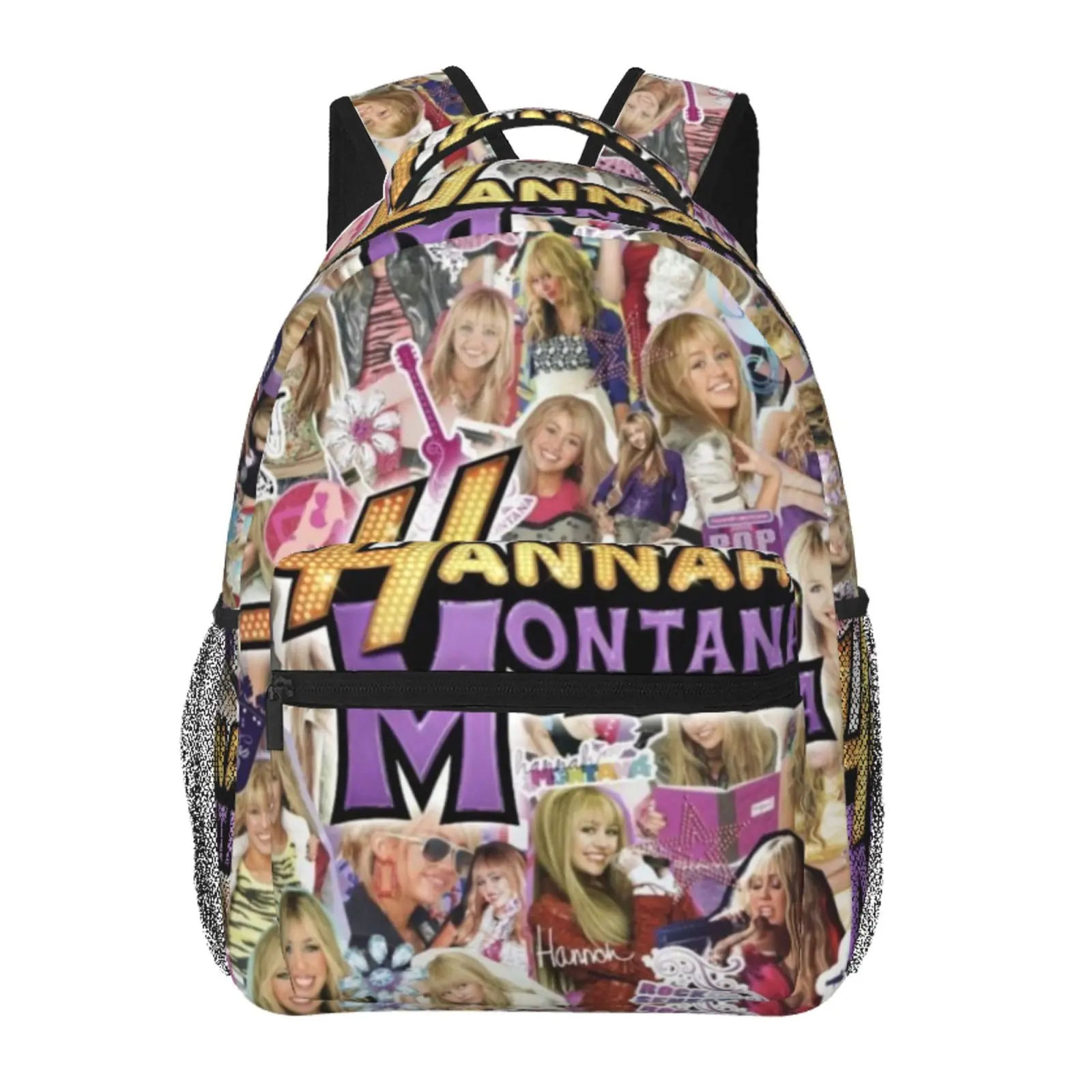 Anime Hannah Montana1 Backpack, School bag Cute Girls Boys Teens Backpacks Kawaii Kids Lightweight backpack with adjustable straps Bookbag with office Travel, School, College, Work