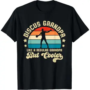 Discus Grandpa Throwing Grandfather Thrower Track And Field T-Shirt