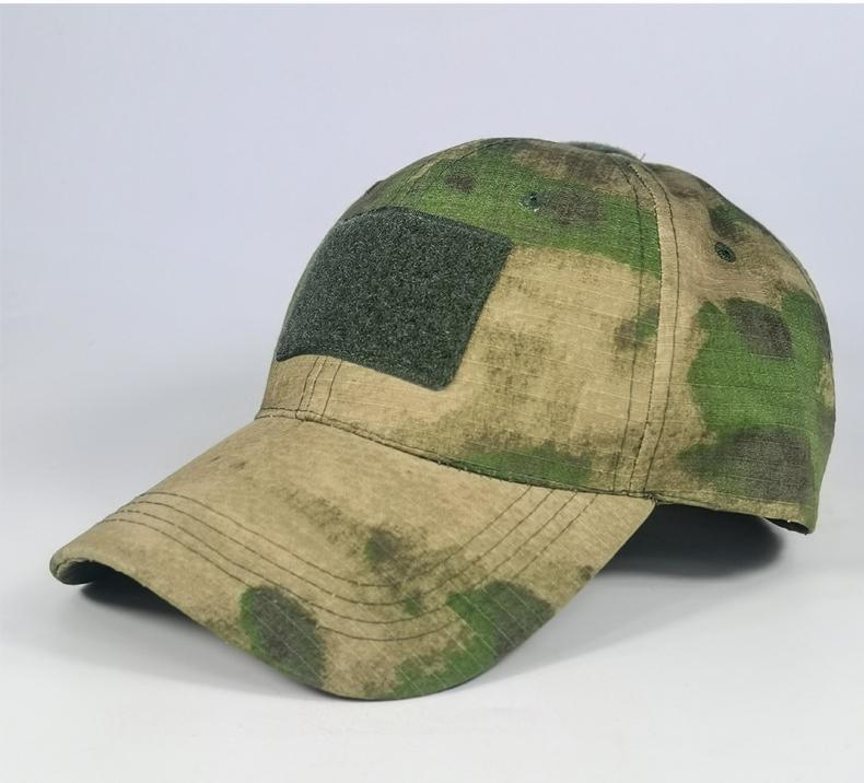 Tactical Camo Baseball Cap for Men & Women, Adjustable Military Dad Hat with Velcro Patch for Outdoor, Hiking, Hunting