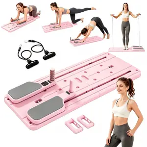 5-in-1 Portable Abdominal Muscle Trainer - Lightweight, Space-Saving Fitness Exercise Equipment, Portable Exercise Machine for Core Workout, Pilates Training
