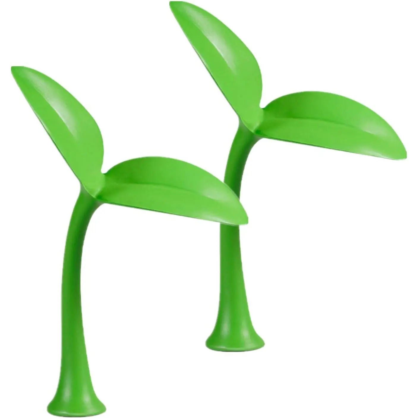 2 Pcs 3D Funny Green Sprout Car Roof Decoration Accessories Adhesive Sprout for Hood Ornament