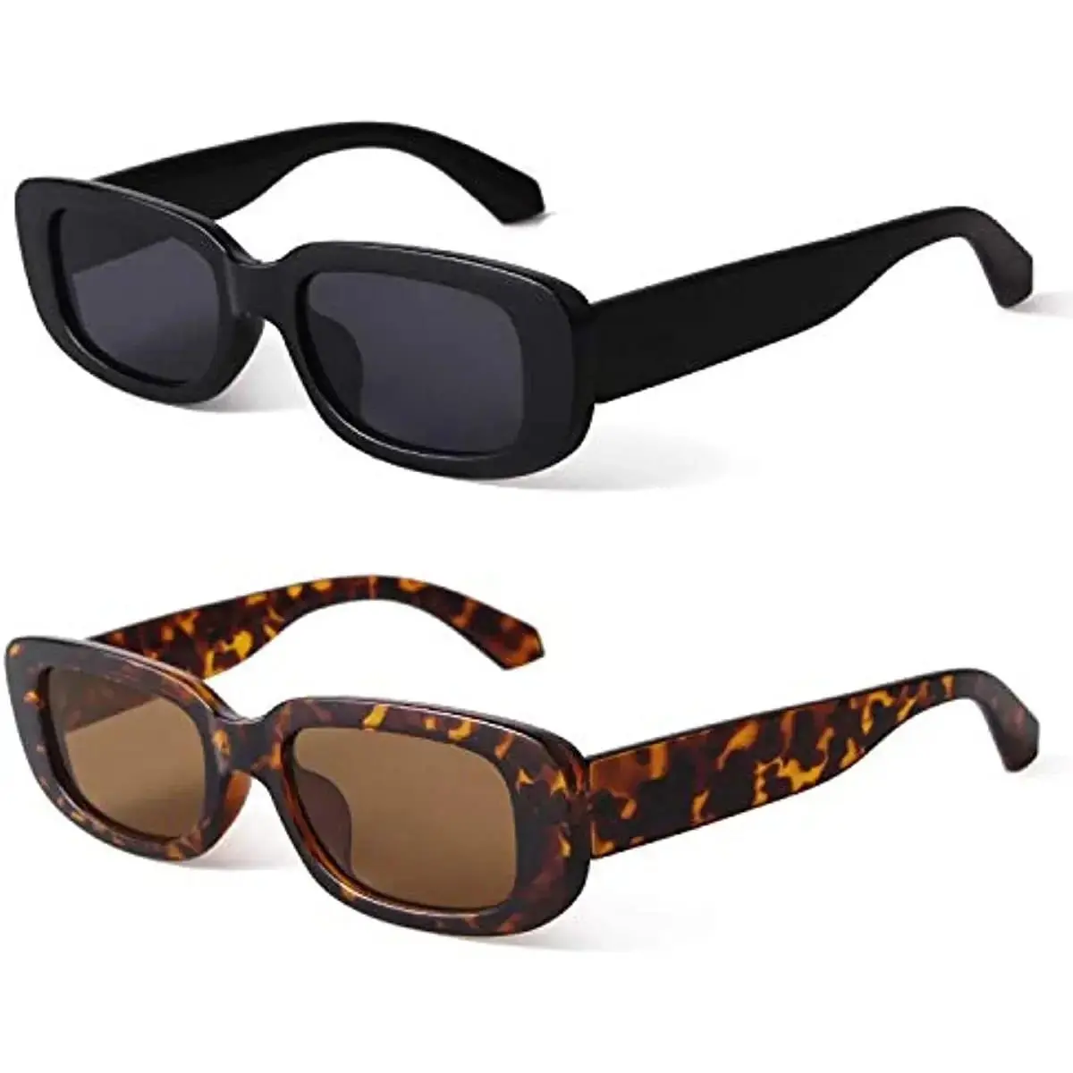 Fashion Retro Small Rectangle Sunglasses Brand Designer Vintage Travel Female Sun Glasses Eyewear Shade UV400 Protection