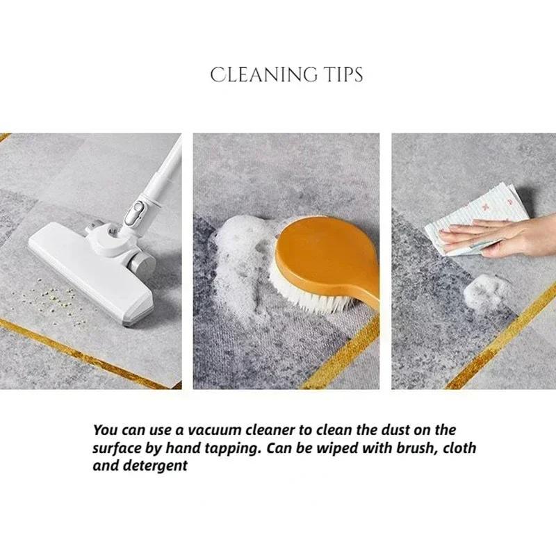 VIKAMA Crime Scene Creative Rug Comfortable Noise-Reducing Entrance Mat Bedroom Entryway Bedside Rug Home Decor