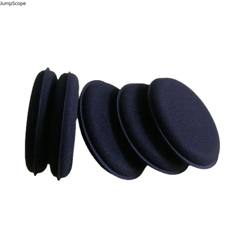 10-Pack Edge-Locked Round Wax Applicator Pads, Dual Colors Soft Non-Scratch Foam Pads for Car Polishing, Buffing, Auto Detailing, Waxing
