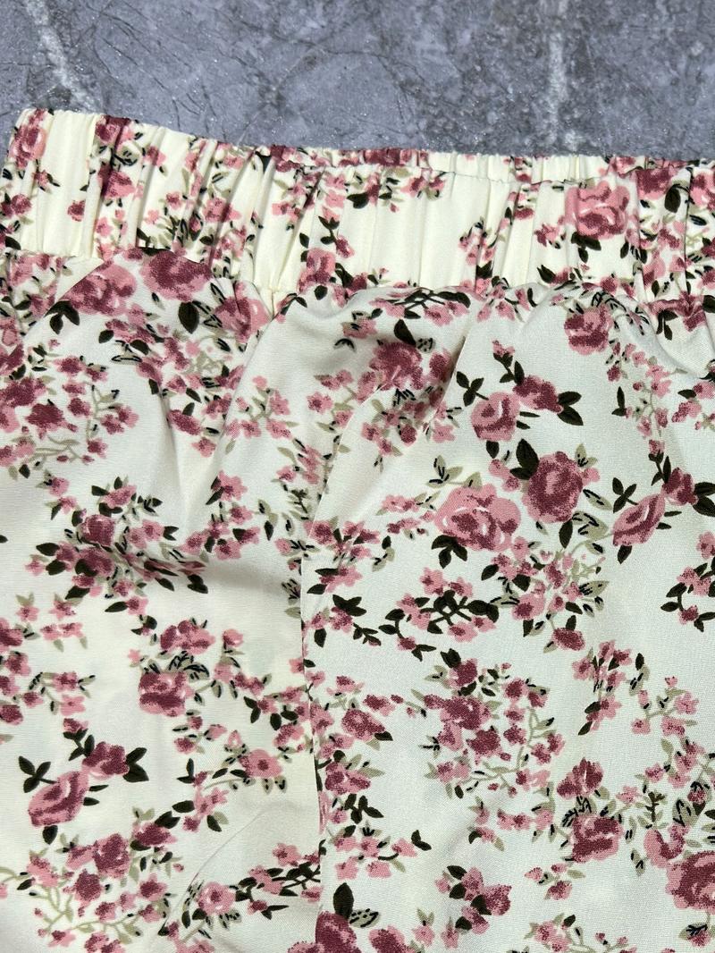 【Plus Size】 Ditsy Floral Print A Line Skirt, Boho Fashion Casual Elastic Waist Long Skirt for Daily Holiday Vacation Wear, Women's Clothing for All Seasons