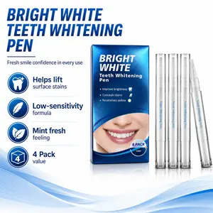 DrWhiten Teeth Whitening Pen - Professionally Stain Removal Teeth Whitening Gel Formula, No Sensitivity Effective Teeth Whitener, Mint (12ml (Pack of 4)) Oral