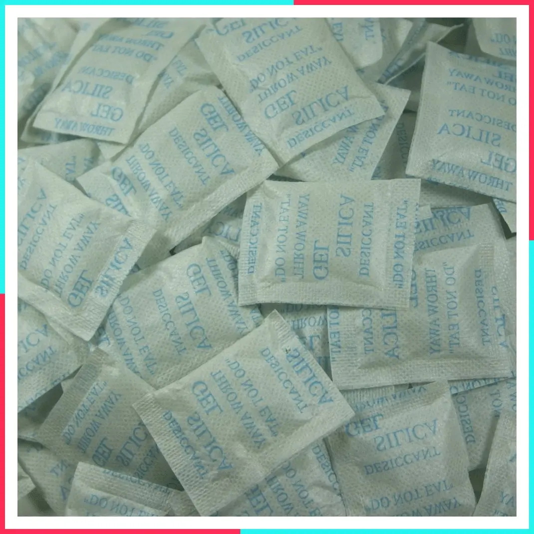 100 Packets 2 Gram Premium Silica Gel Desiccant Packs, Food-Safe Moisture Absorber for Storage and Safes